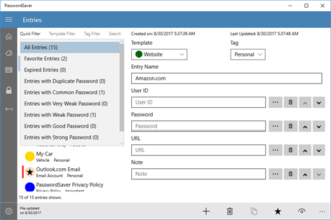 PasswordSaver Screenshots 2