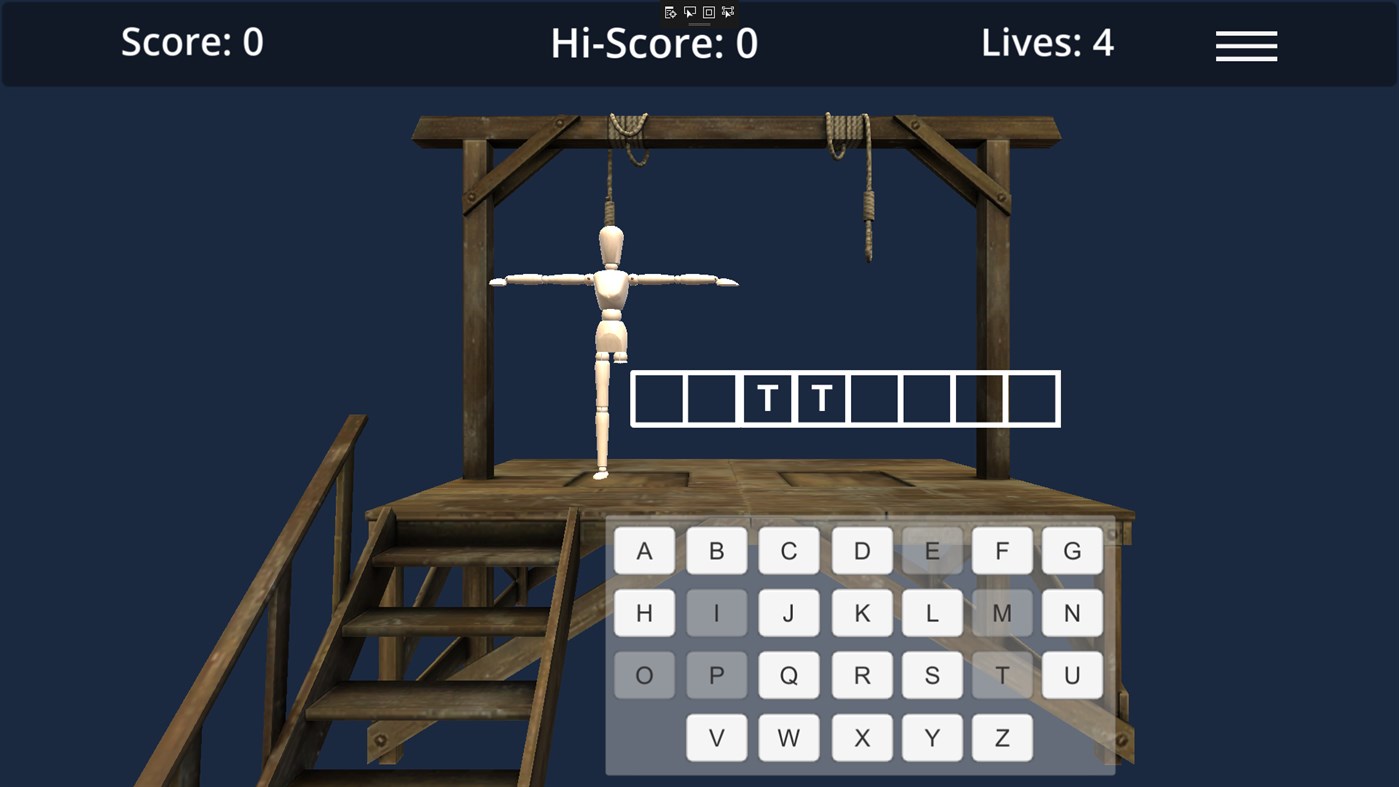 #2. Adeve Hangman 3D (Windows) 来自: Adeve Interactive