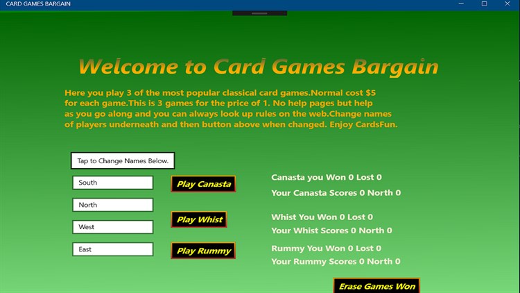 CARD GAMES BARGAIN - PC - (Windows)