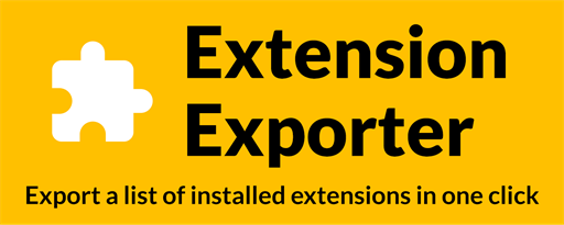 Extension Exporter marquee promo image