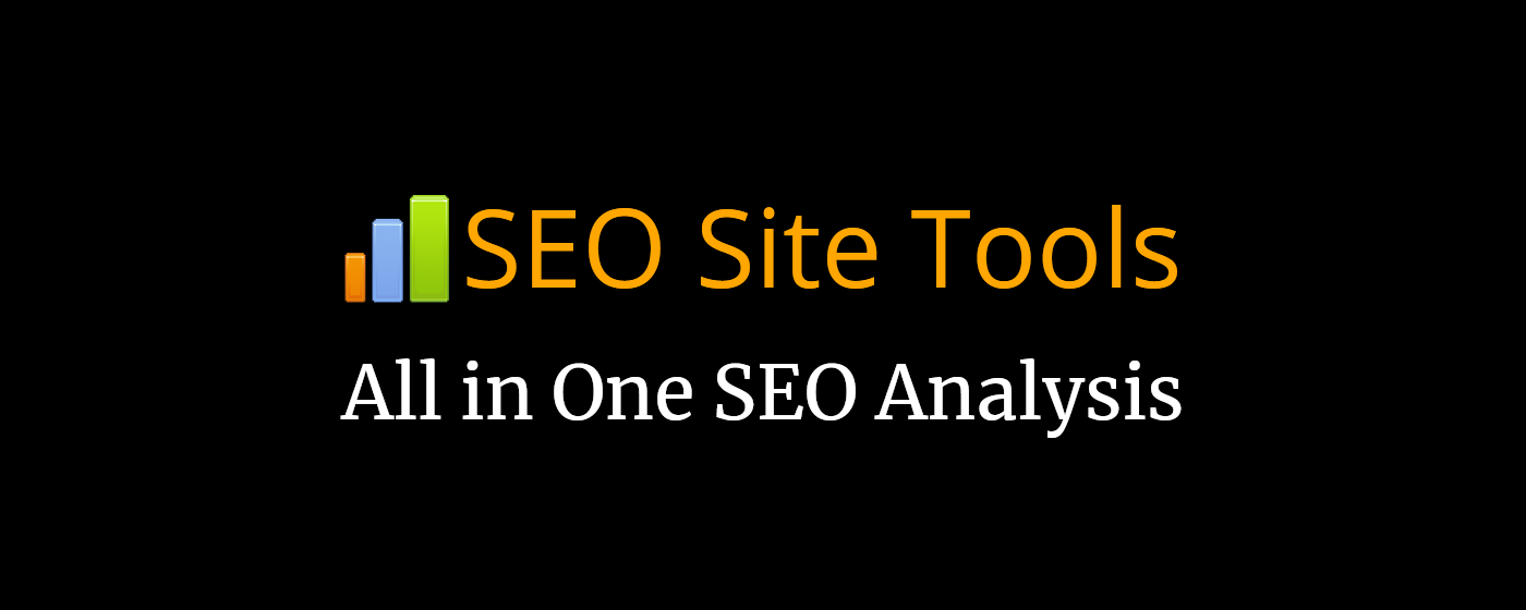 SEO Site Tools, Site Analysis marquee promo image