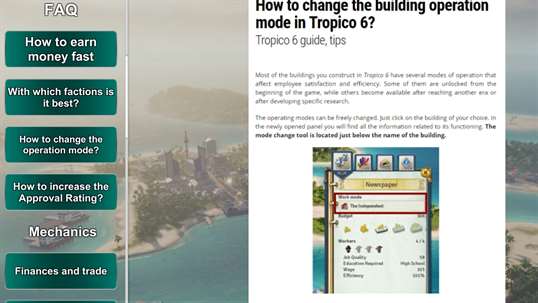 Tropico 6 Guide screenshot 4