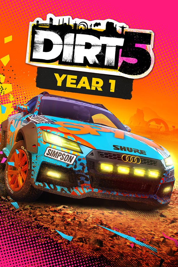 DIRT 5 Year One Edition Xbox Series X|S and Xbox One cover art