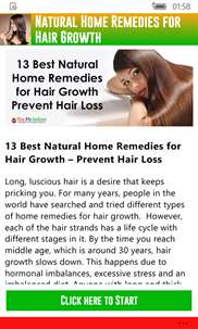 Natural Home Remedies for Hair Growth screenshot 1