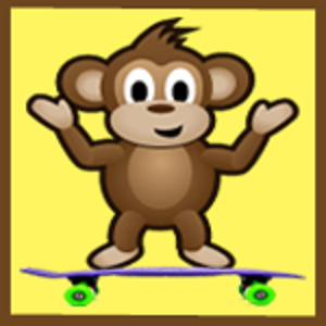 Monkey on a Skateboard