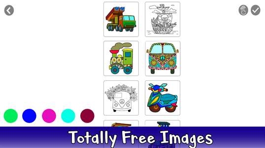 Vehicles Color by Number - Adult Coloring Book screenshot 1