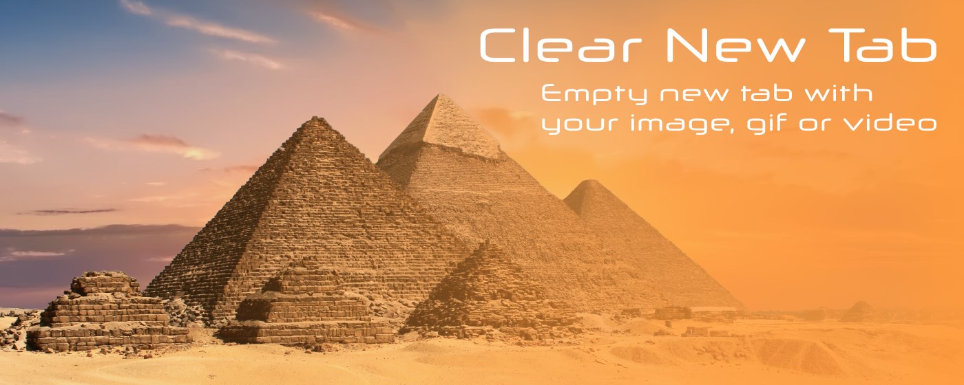 Clear New Tab marquee promo image