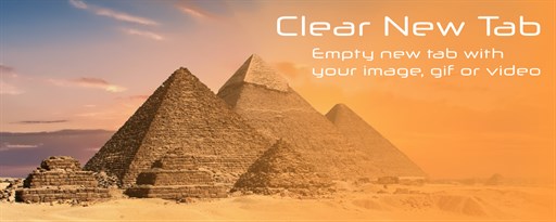 Clear New Tab marquee promo image