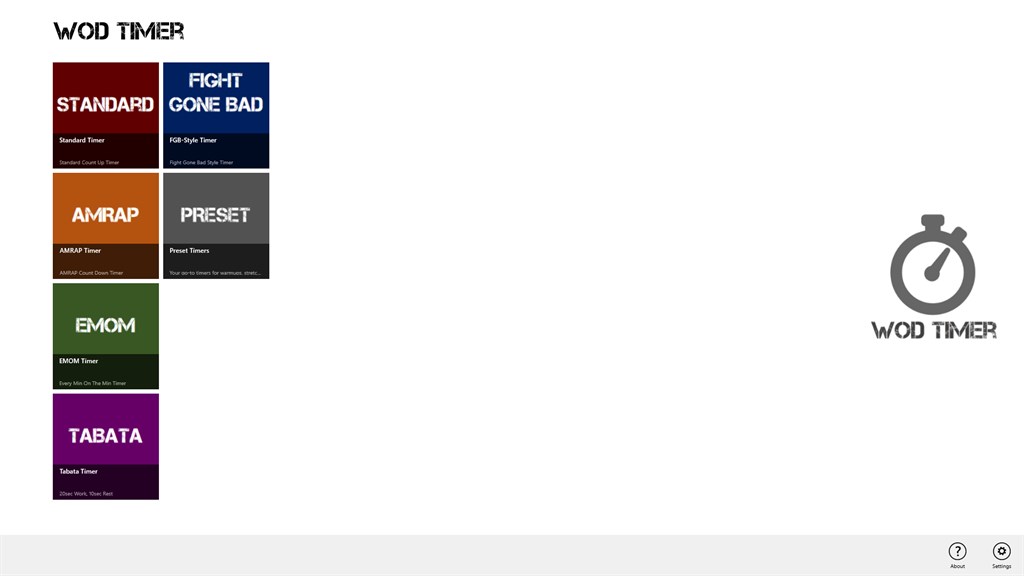 WOD Timer Microsoft Apps