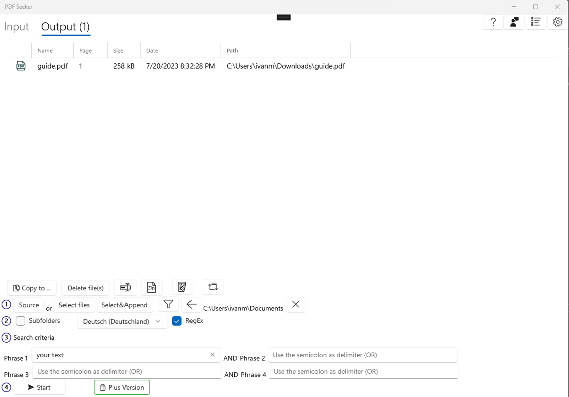 #2. PDF Seeker (Windows) Ved: Ivan Makaruskin