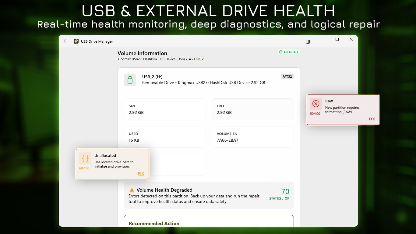 USB Drive Manager: Batch Copy, Repair & Protect screenshot