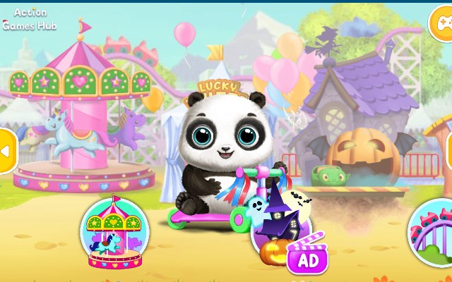 Panda Fun Park Game Play