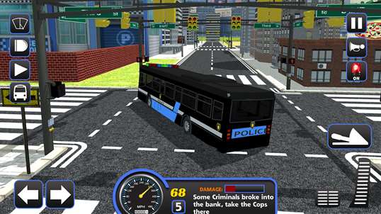 Police Bus Staff Duty Transport 3D - Pick and Drop screenshot 3