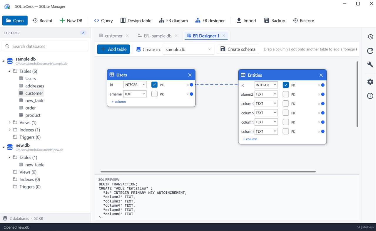 #3. SQLiteDesk (Windows) Od: BackendSide