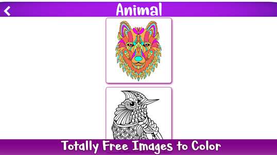 Animals Coloring Book Pages - Adult Coloring Book screenshot 1