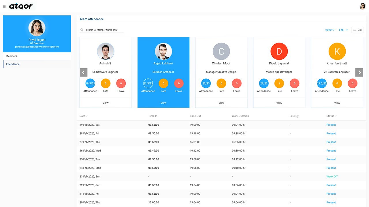 Snapshot 3 of Human Resources Management App using Power Apps: 5-Wk Implementation