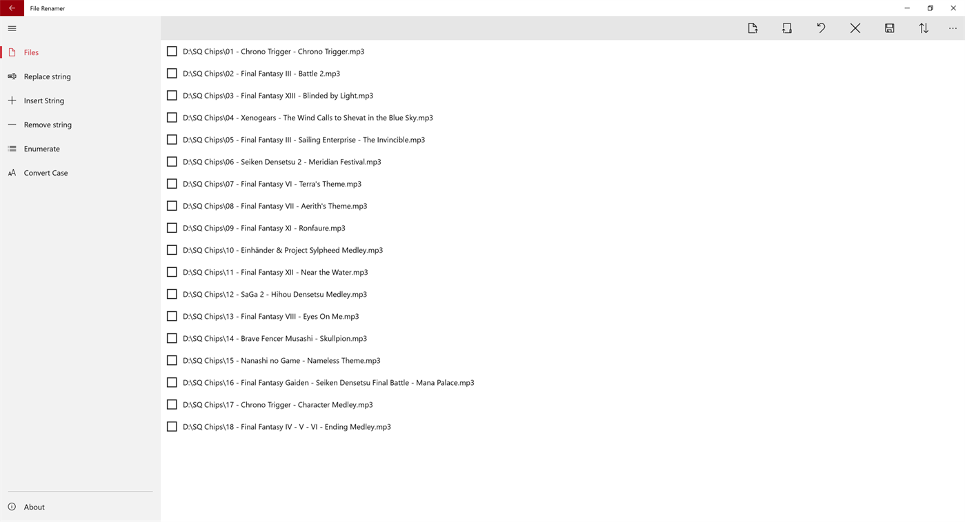 #1. File Renamer (Windows) By: Aftnet
