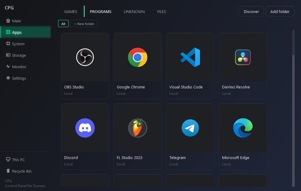 CPG screenshot