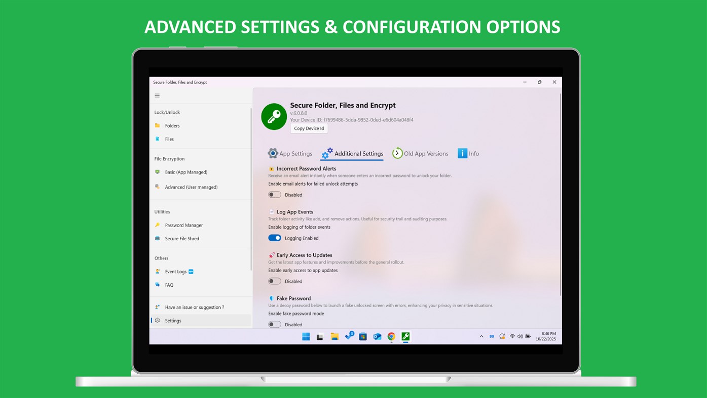 #7. Secure Folder, Files and Encrypt (Windows) 作者: MedhaChaitanya