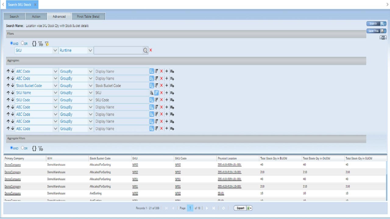 Snapshot 3 of PALMS Smart Warehouse Management System