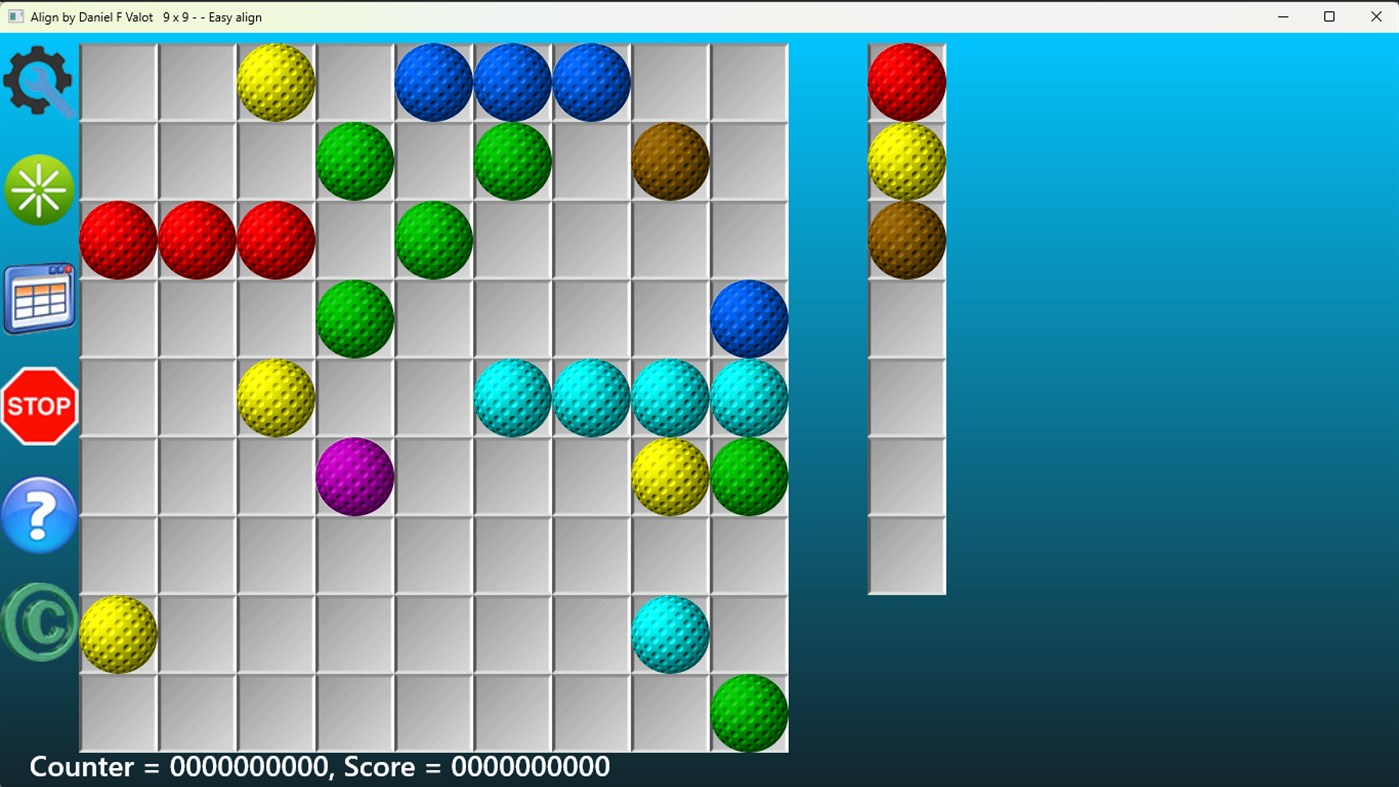 #1. Align Game Solitaire (Windows) 由: Daniel F Valot