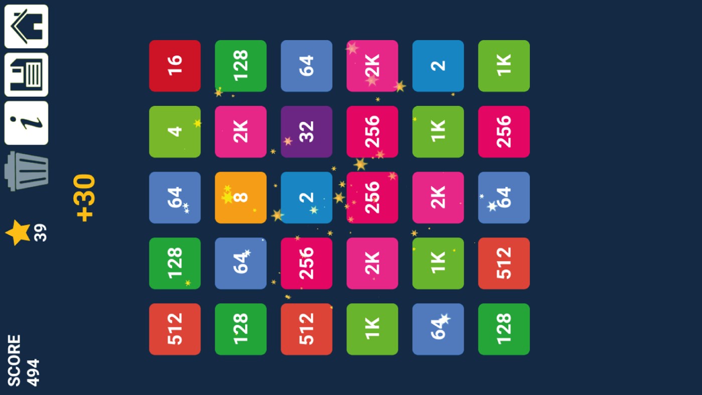 #4. 2048 Swap n Merge Numbers: Match 3 Block Puzzle (Windows) 由: Amr Hassan