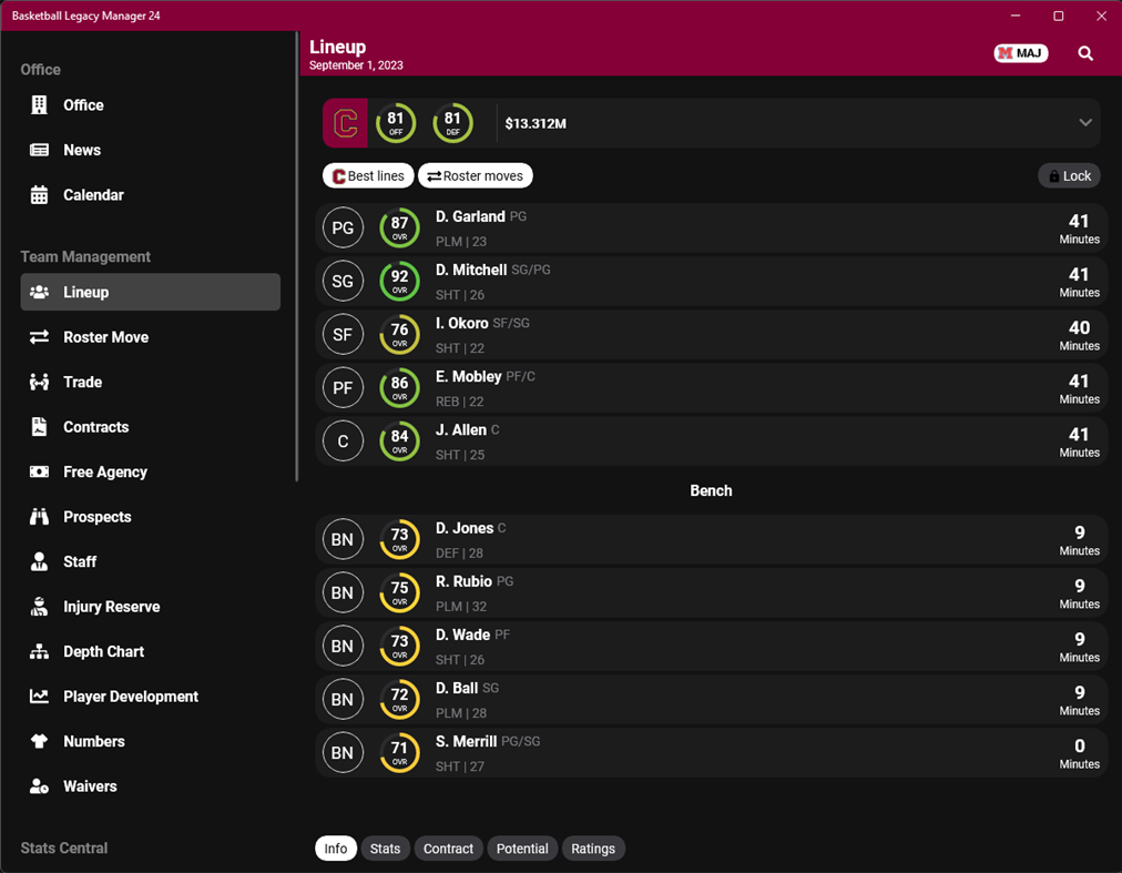 #1. Basketball Legacy Manager 24 (Windows) By: Hockey Legacy Manager