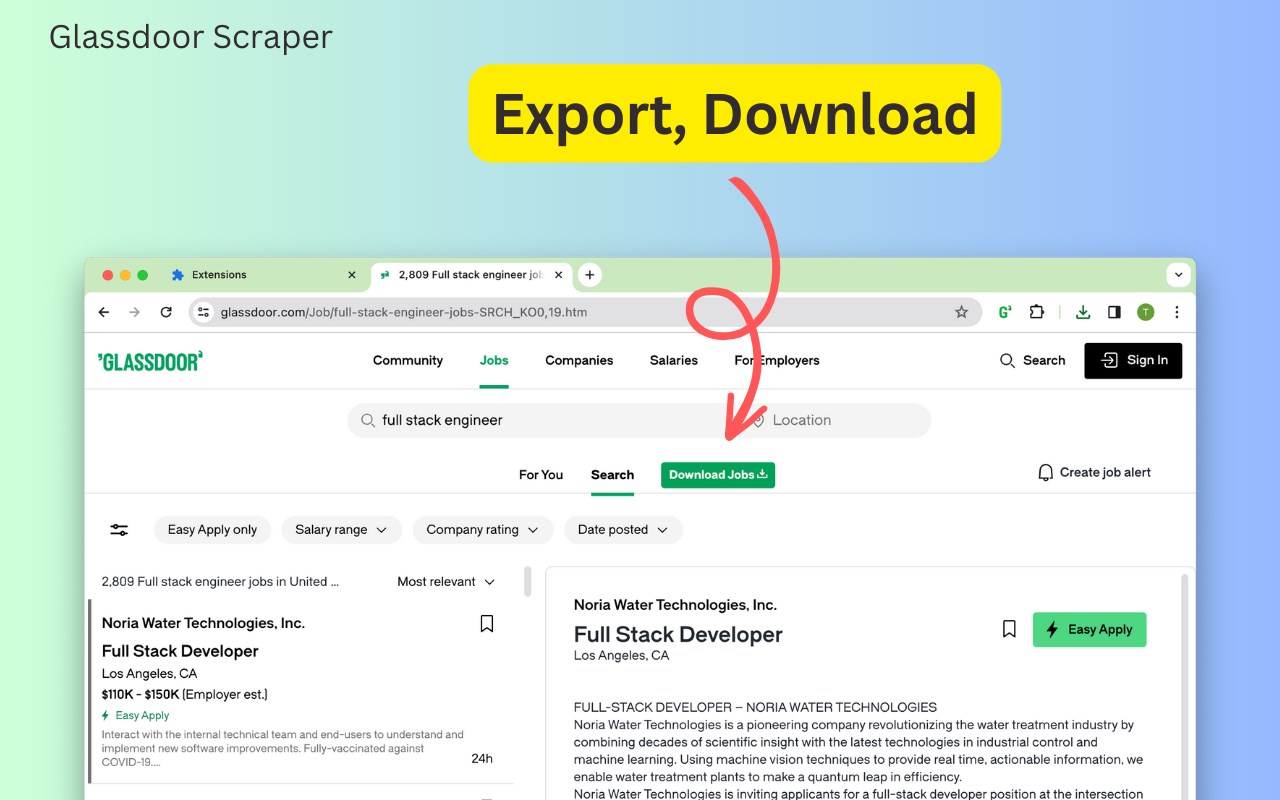 Glassdoor Scraper