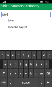 Bible Characters Dictionary screenshot 2