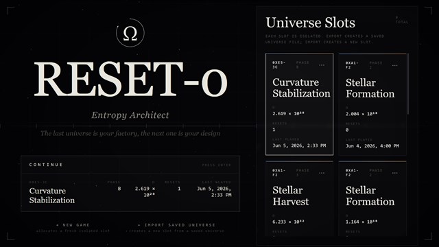 RESET-0: Entropy Architect screenshot 1