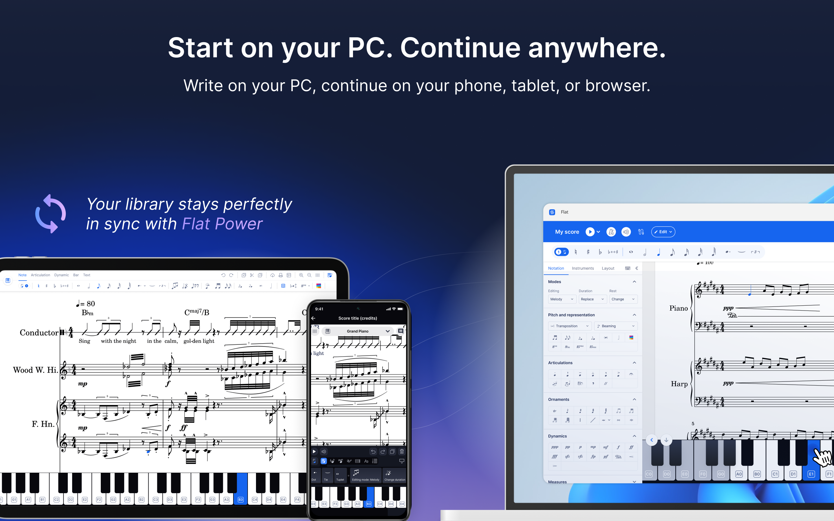 Flat - Music notation editor screenshot