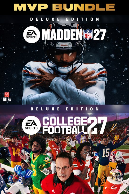 Box shot of EA SPORTS&trade; MVP Bundle (College Football 27 Deluxe Edition & Madden NFL 27 Deluxe Edition)