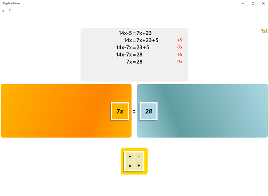 Algebra Primer screenshot 3