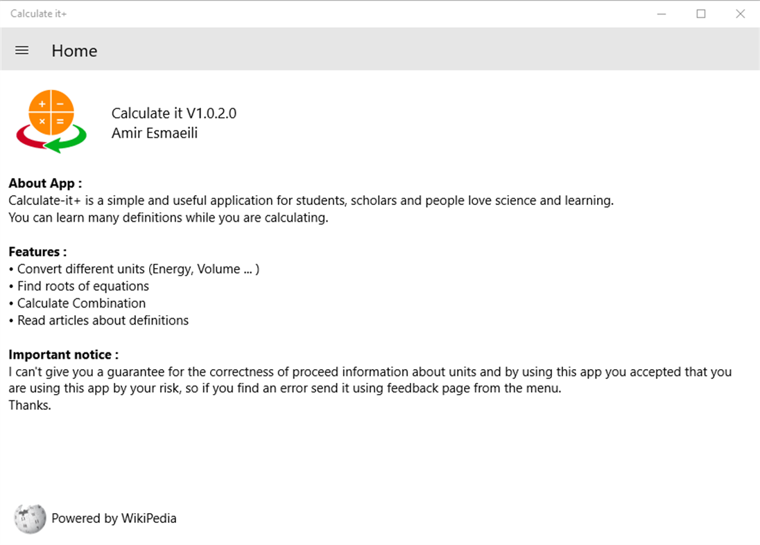 #1. Calculate it+ (Windows) 由: Amir Esmaeili