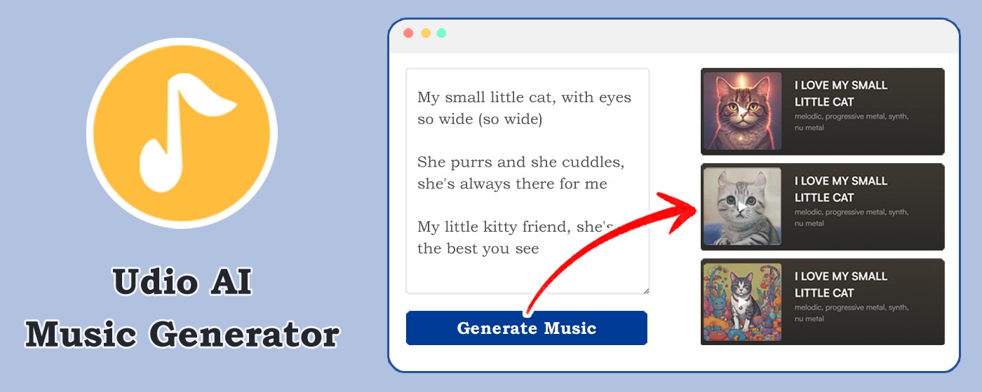 Udio AI Music Generator marquee promo image