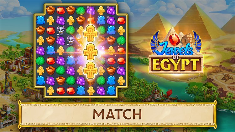 Jewels of Egypt: Match 3 Puzzle Game - PC - (Windows)