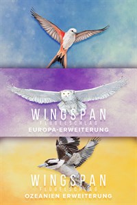Wingspan (Flügelschlag) + Europa-Erweiterung + Ozeanien Erweiterung – Verpackung