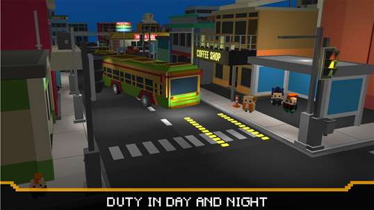 City Tourist Bus Driver - Blocky World Roads Drive screenshot 5