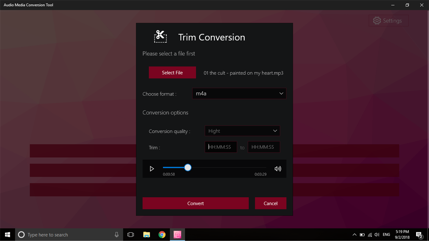#3. Audio Media Conversion Tool (Windows) Oleh: Roxy