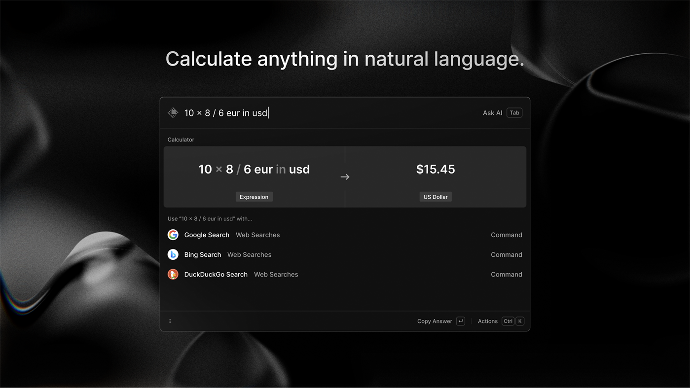 #7. Raycast (Windows) By: Raycast Technologies Ltd.