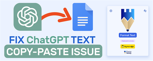 PasteReady - Fix ChatGPT Copy-Paste Issues marquee promo image