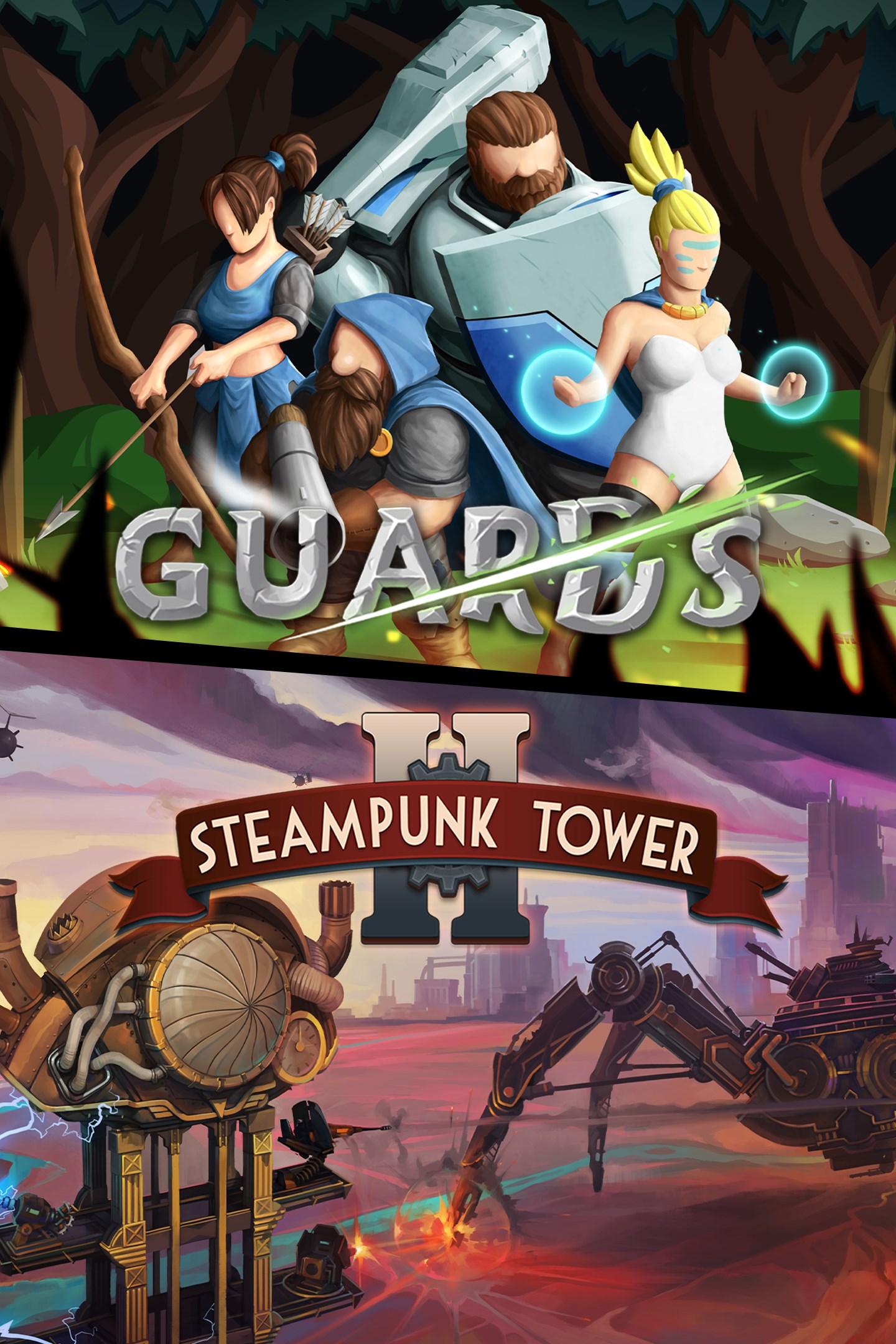 Buy Strategy Bundle: Steampunk Tower 2 & Guards (Xbox) cheap from 15 RUB |  Xbox-Now