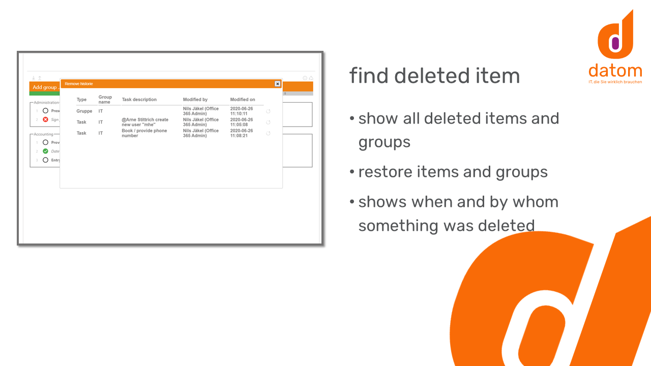 Snapshot 3 of datom Checklist: fancy checklist functionality