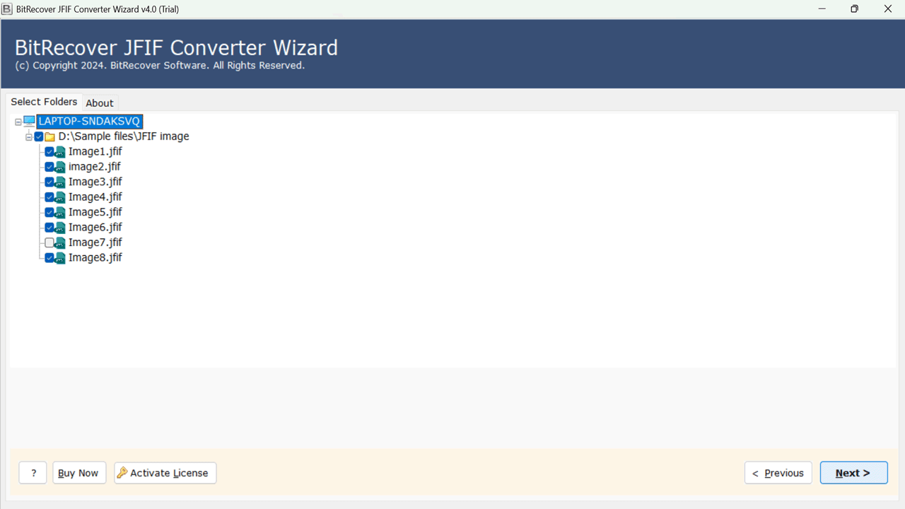 Snapshot 3 of BitRecover JFIF to Excel Converter