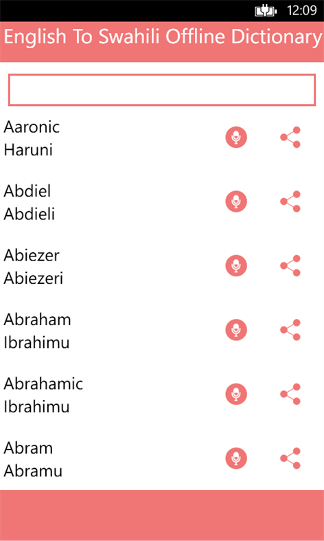 English To Swahili Offline Dictionary Translator Screenshots 2