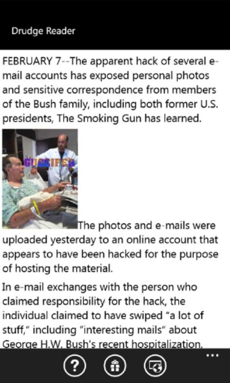 Drudge Reader Screenshots 2