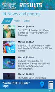 Sochi 2014 Results screenshot 3