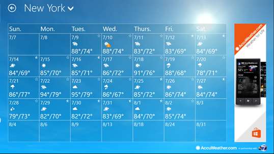 AccuWeather for Dell screenshot 1