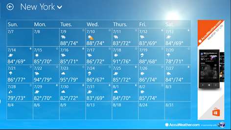 AccuWeather for HP Screenshots 1