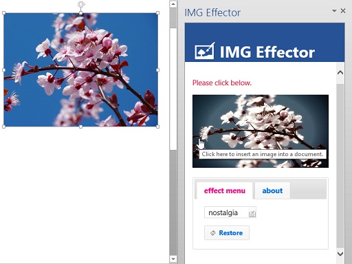 Snapshot 2 of IMG Effector